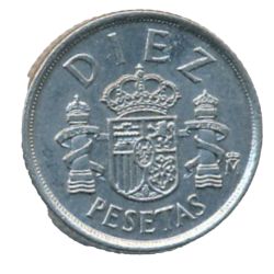 Anverso de 10 Pesetas - Juan Carlos I (Denominación Tipo 1)