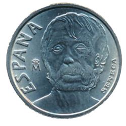 Reverso de 10 Pesetas (Séneca)