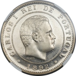 Anverso de 10 Reales (Réais) - Carlos I (Patrón)