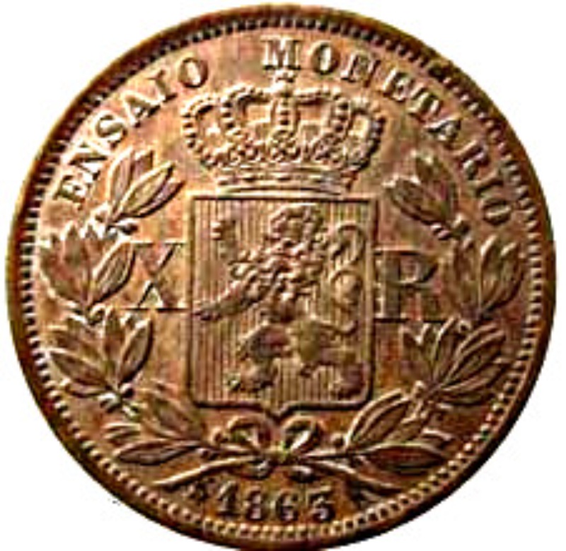 Reverso de 10 Reales (Réais) - Luíz I (Patrón)