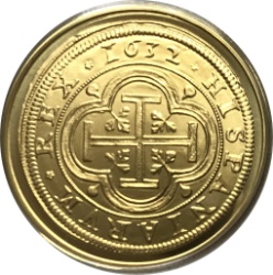 Reverso de 100 Euros (8 Escudos de Felipe IV)