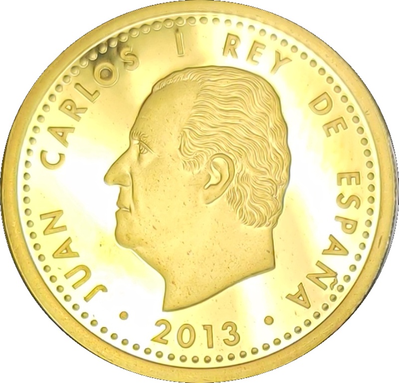 Anverso de 100 Euros - Juan Carlos I (Copa del Mundo FIFA, Brasil 2014)