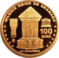 Reverso de 100 Euros - Juan Carlos I (Granada)