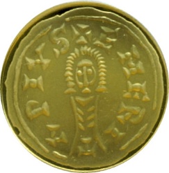 Reverso de 100 Euros (Visigoda Tremissis de Suintila)