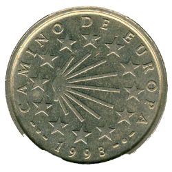 Reverso de 100 Pesetas (Camino de Santiago)