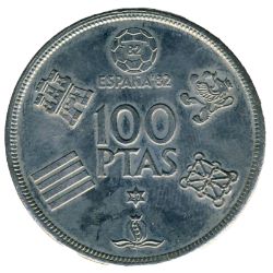 Anverso de 100 Pesetas - Juan Carlos I (España '82)