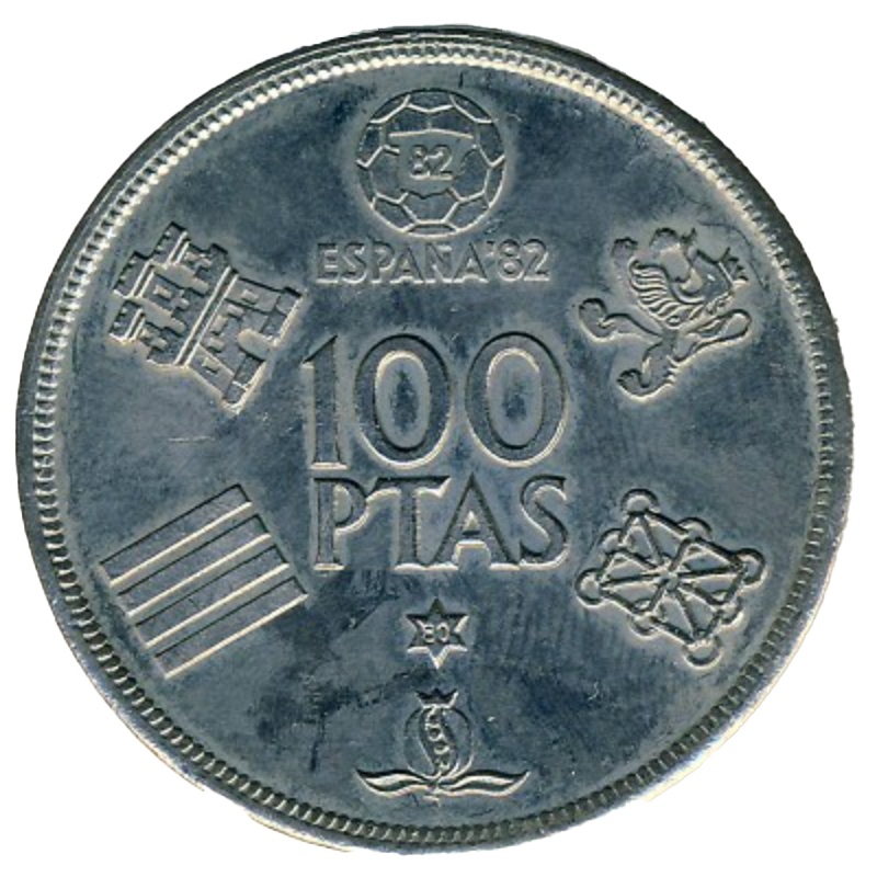 Anverso de 100 Pesetas - Juan Carlos I (España '82)