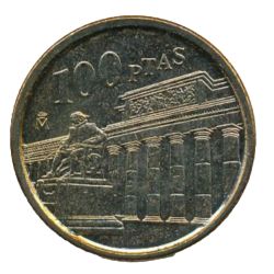 Anverso de 100 Pesetas - Juan Carlos I (Museo del Prado)