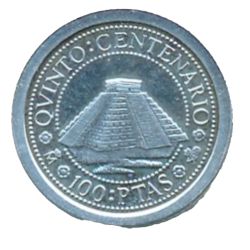 Anverso de 100 Pesetas (Palenque)