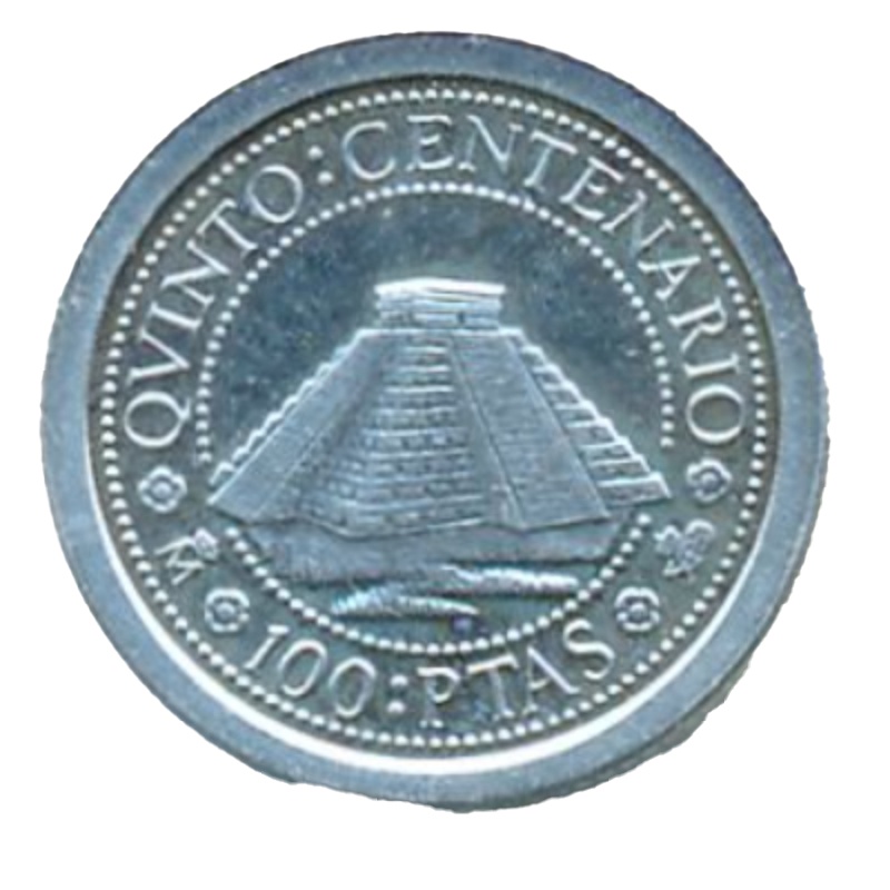 Anverso de 100 Pesetas (Palenque)