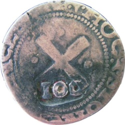 Anverso de 100 Reales (Réais) - João IV (Contramarca "100" sobre LXXX Reales (Réais))