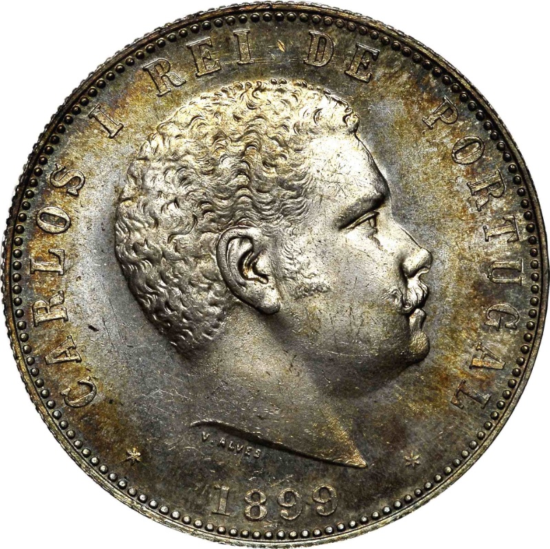 Anverso de 1000 Reales (Réais) - Carlos I