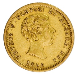 Anverso de 1000 Reales (Réais) - Pedro V
