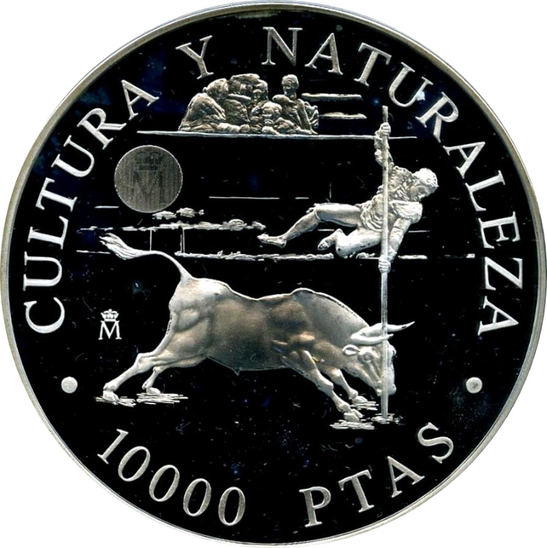 Reverso de 10.000 Pesetas (El Parasol)