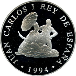 Anverso de 10.000 Pesetas (El Parasol)