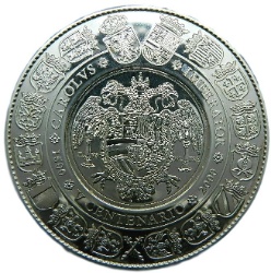 Reverso de 10.000 Pesetas - Juan Carlos I (Armas Imperiales)