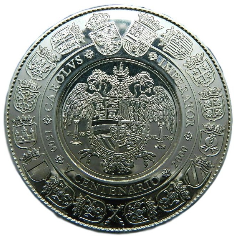 Reverso de 10.000 Pesetas - Juan Carlos I (Armas Imperiales)