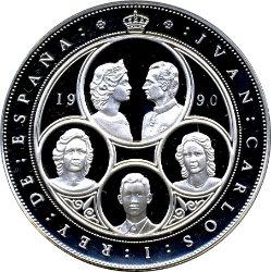 Anverso de 10.000 Pesetas - Juan Carlos I (Descubridores y Libertadores)