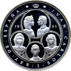 Anverso de 10.000 Pesetas - Juan Carlos I (Descubridores y Libertadores)