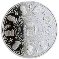 Reverso de 10.000 Pesetas - Juan Carlos I (El Rey y la Reina)