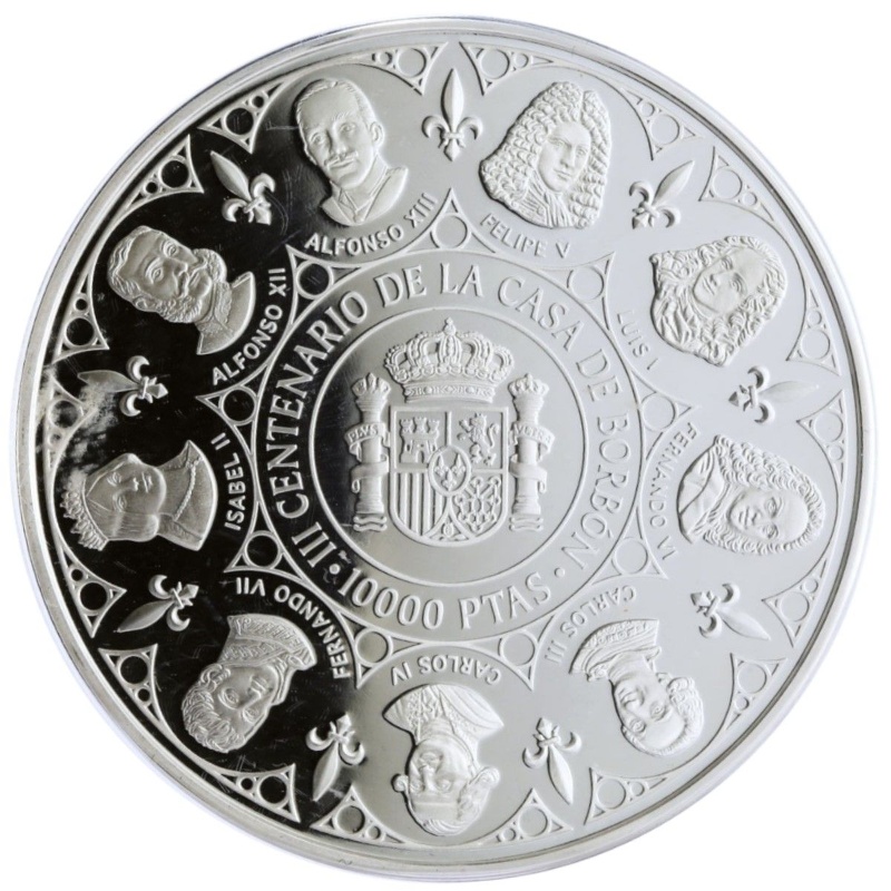 Reverso de 10.000 Pesetas - Juan Carlos I (El Rey y la Reina)