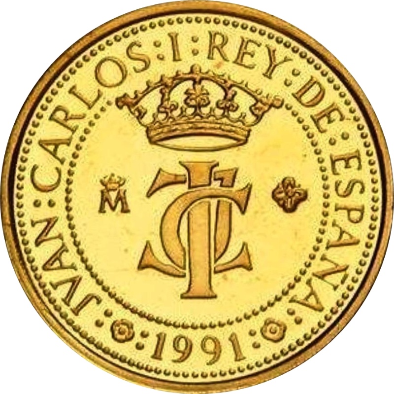 Anverso de 10.000 Pesetas - Juan Carlos I (Túpac Amaru II)