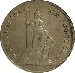 Anverso de 12 Carlini, 1 Piastre