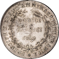 Reverso de 12 Carlini - Joachim Murat