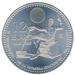 Anverso de 12 Euros - Juan Carlos I (Don Quijote)