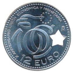 Anverso de 12 Euros - Juan Carlos I (Eurozona)