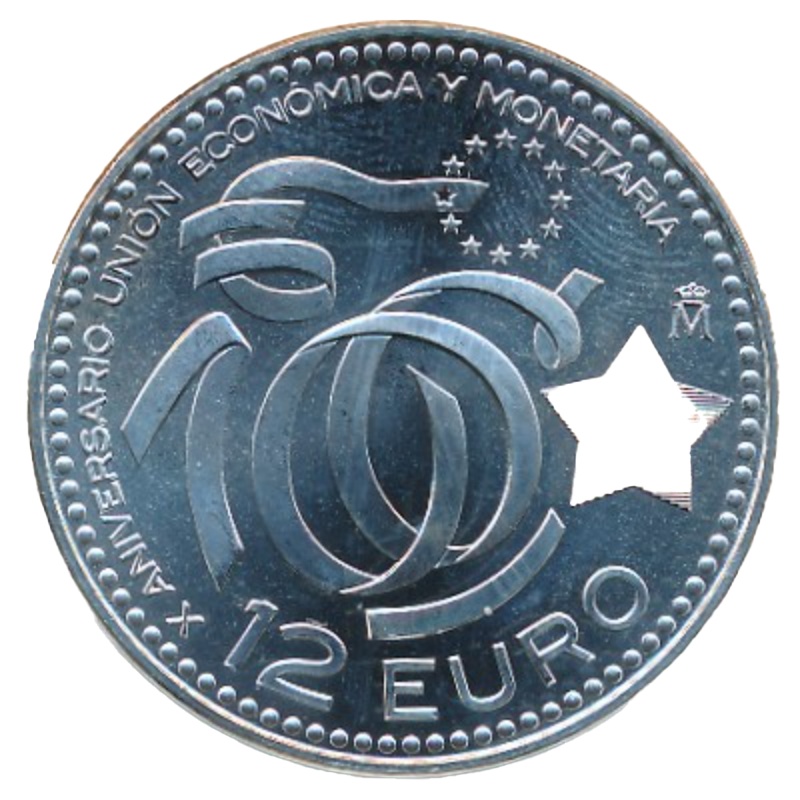 Anverso de 12 Euros - Juan Carlos I (Eurozona)