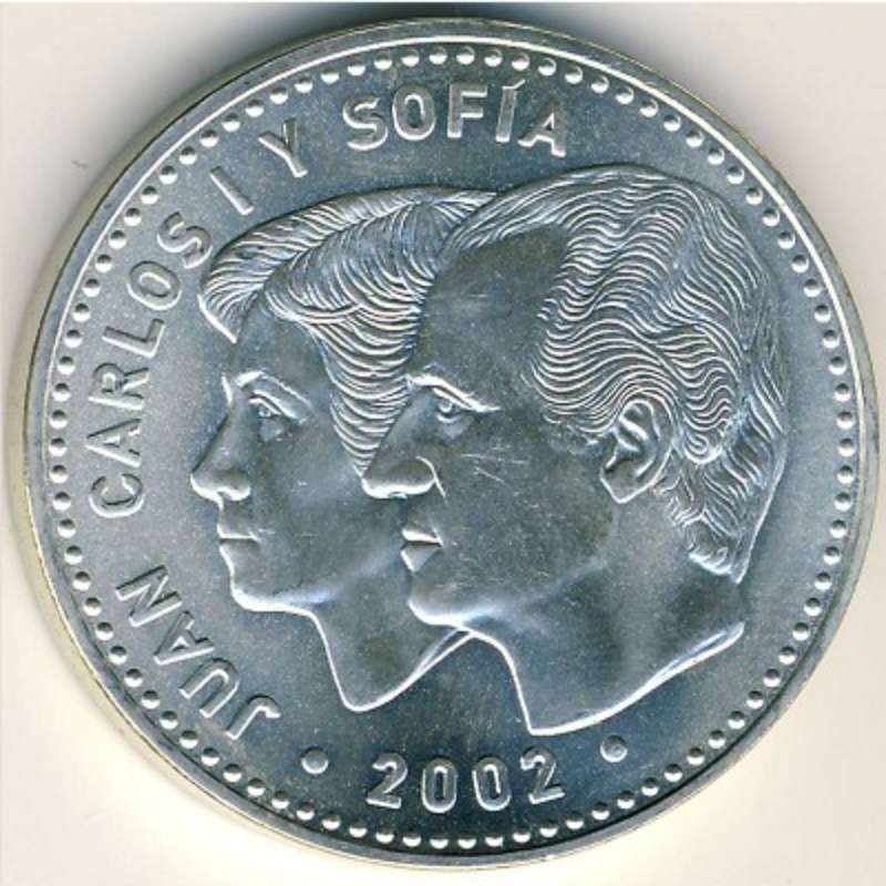 Reverso de 12 Euros - Juan Carlos I (Presidencia Española)
