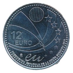 Anverso de 12 Euros - Juan Carlos I (Presidencia Española de la Unión Europea)