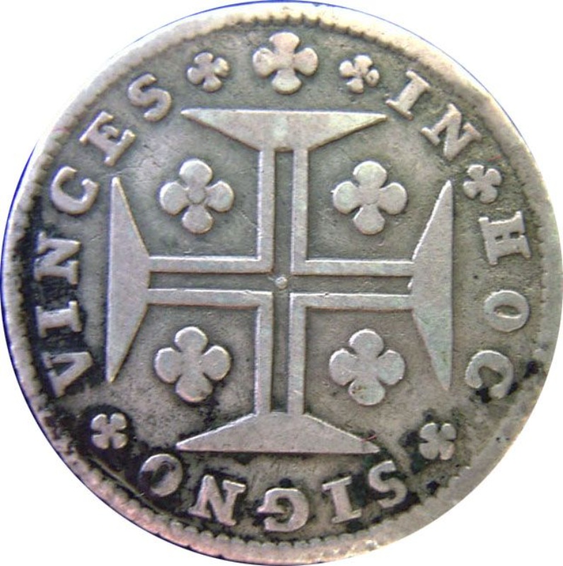 Moneda 12 Vinténs - João V (ceca de Lisboa) | 1707 - 1750 - Reverso Reverso de 12 Vinténs - João V (ceca de Lisboa)