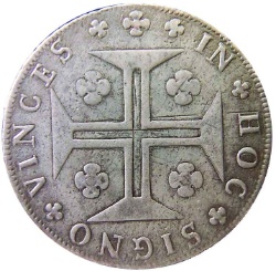 Reverso de 12 Vinténs - María I y Pedro III