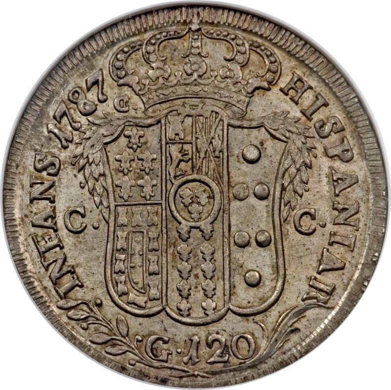 Reverso de 120 Grana - Ferdinando IV