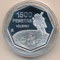 Anverso de 1500 Pesetas - Juan Carlos I (Exploración)