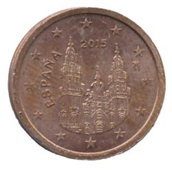 Anverso de 2 Céntimos de euro (2º tipo)