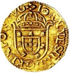 Anverso de 2 Cruzados - João IV (ceca de Lisboa)