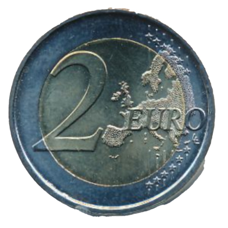 Reverso de 2 Euros (10 años de UEM)