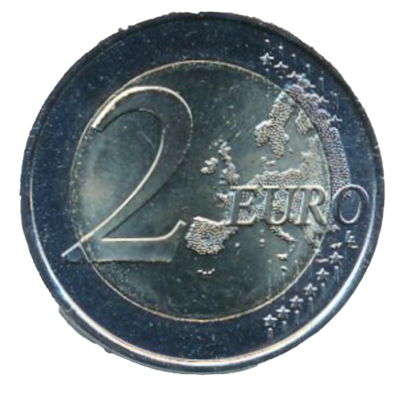 Reverso de 2 Euros (Arquitectura Mudéjar de Aragón)