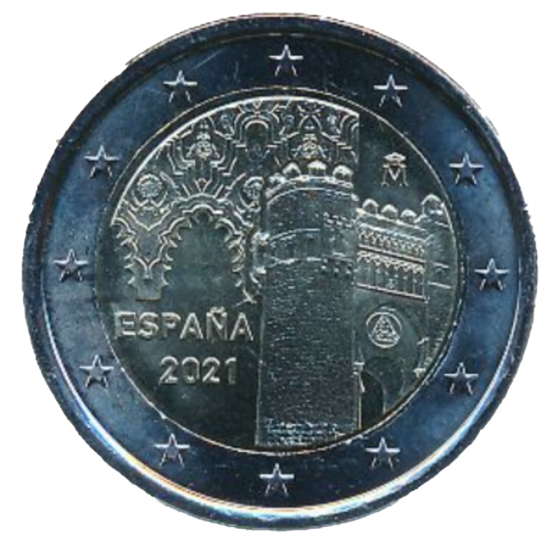 Anverso de 2 Euros (Ciudad Histórica de Toledo)