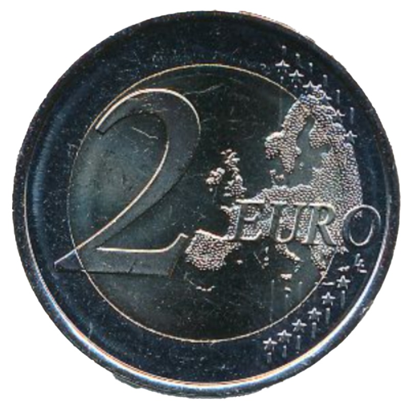 Moneda 2 Euros (Ciudad Vieja de Santiago de Compostela) | 2018 - Reverso Reverso de 2 Euros (Ciudad Vieja de Santiago de Compostela)