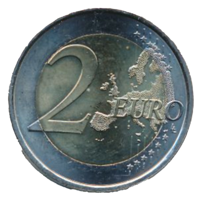 Reverso de 2 Euros (Iglesias del Reino de Asturias)