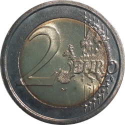 Reverso de 2 Euros (Impresa Nacional - Casa de la Moneda Nacional)