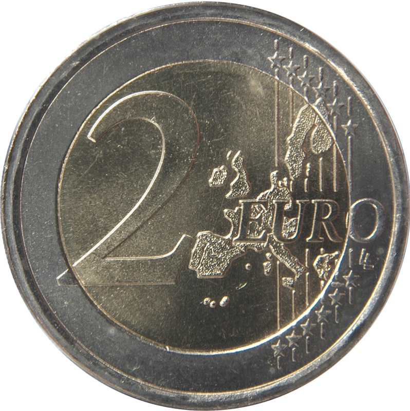Reverso de 2 Euros (Primer mapa)