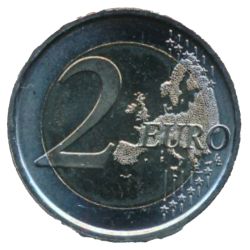 Reverso de 2 Euros (Tratado de Roma)