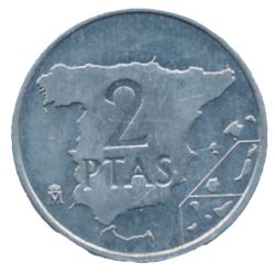 Anverso de 2 Pesetas - Juan Carlos I