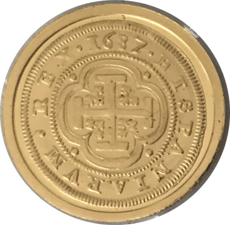 Moneda 20 Euros (4 Escudos de Carlos II) | 2019 - Reverso Reverso de 20 Euros (4 Escudos de Carlos II)