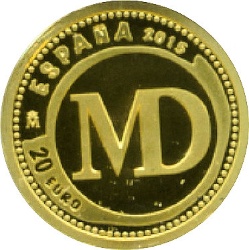 Anverso de 20 Euros (Ceca Madrid y Tipos Maravedí)